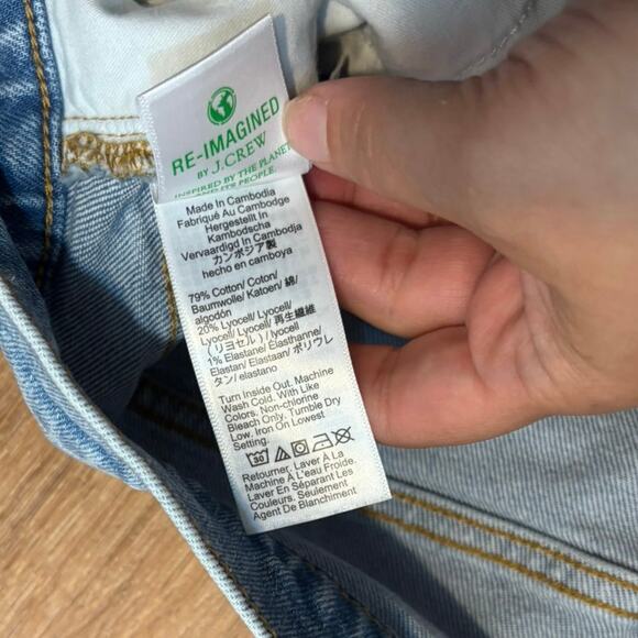 NWT J.Crew Essential Straight Jean In All Day Stretch Marin Wash Size 30 - Picture 6 of 8